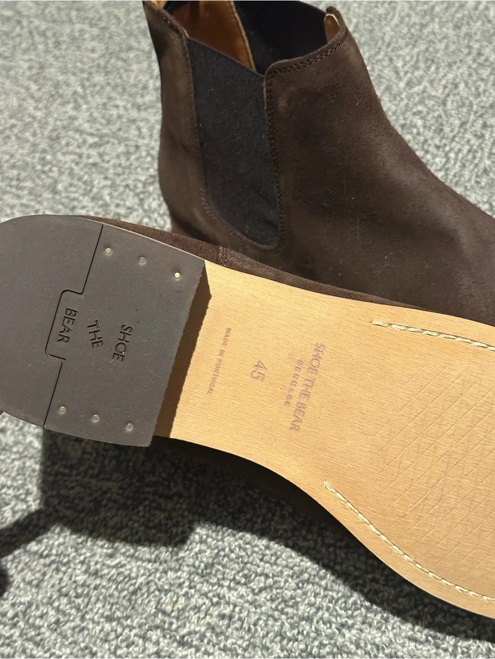 Shoe The Bear Dev Chelsea Boot - Dark Brown Suede